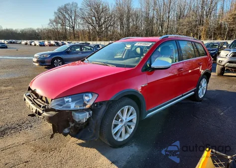 2017 Volkswagen Golf Alltrack S из США, поврежденный, VIN 3VWH17AU8HM541037